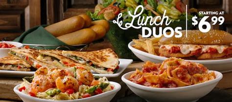 MonFri before 3 p. . Olive garden lunch special hours